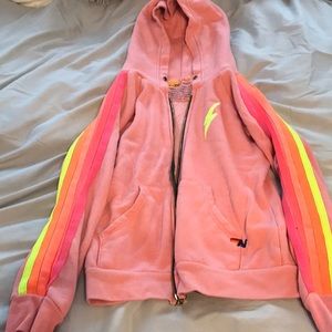 Aviator Nation Size 14 Pink Neon Hoodie